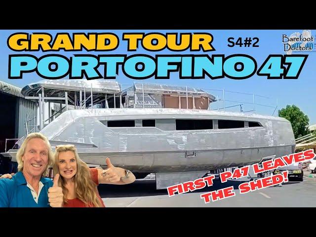 S4#2. First Ever Portofino 47 - Grand Tour as it Leaves the Shed! Leopard 45 Cruising Kekova, Turkey