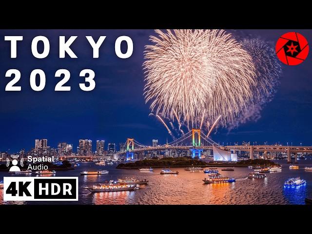 Tokyo Year End Fireworks 2023 // 4K HDR Spatial Audio