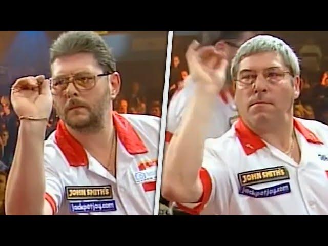 Martin Wolfie Adams v Nixon 2007 Darts FINAL World Championship MOMENT from the Lakeside