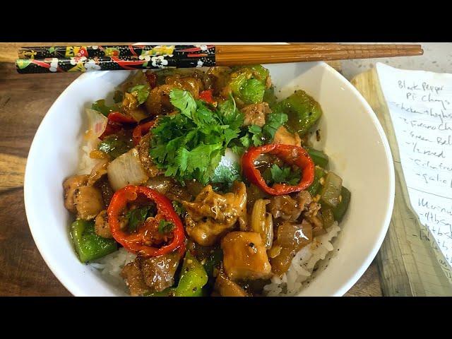 PF Chang’s Singapore Black Pepper Chicken (short) | Woo Can Cook