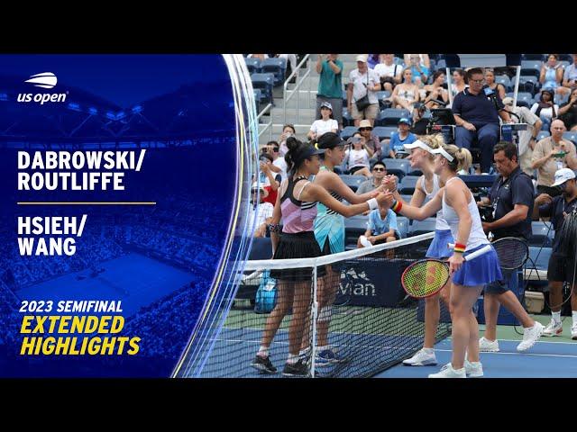 Dabrowski/Routliffe vs. Hsieh/Wang Extended Highlights | 2023 US Open Semifinal