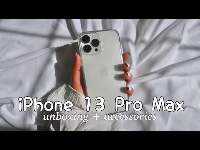 iPhone 13 Pro Max Unboxing, Silver 256gb + Accessories + Set up 