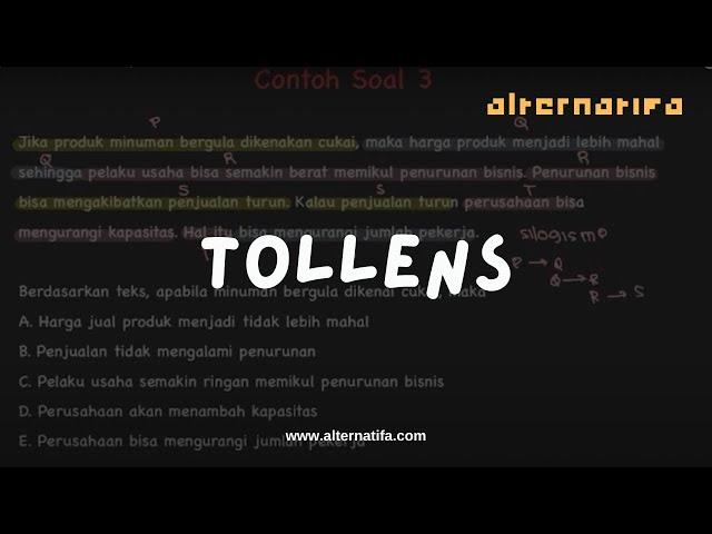 Tollens | Penalaran Umum | Alternatifa