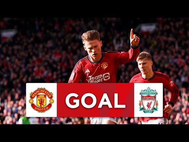 GOAL | Scott McTominay | Manchester United 1-0 Liverpool | Quarter-final | Emirates FA Cup 2023-24