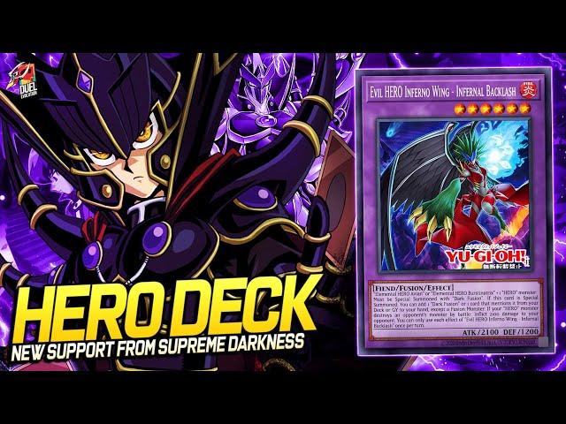 Deck Hero Post Supreme Darkness| EDOPRO | Replays  + Decklist ️ #evilhero