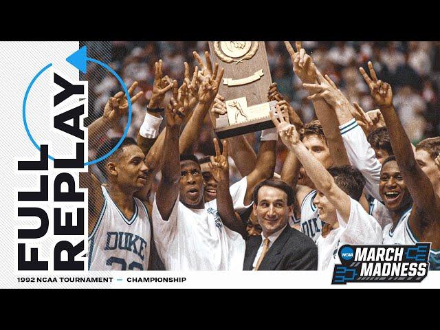 Duke vs. Michigan: 1992 NCAA men's national championship | FULL REPLAY