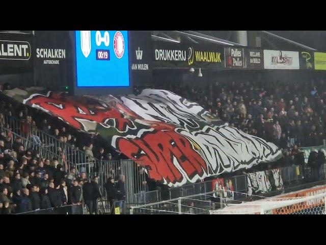 Feyenoord ultras with TIFO before the match against RKC Waalwijk 07.12.2024