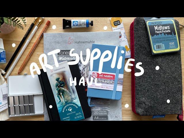 ART SUPPLIES HAUL - Hahnemuhle  watercolor papers - Talens sketchbook and more...