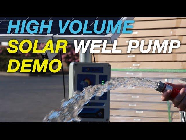 3" Centrifugal Solar Well Pump Demo RPS 400V 800V