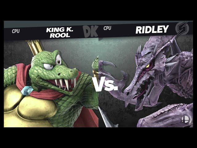 Super Smash Bros. Ultimate - King K Rool vs Ridley