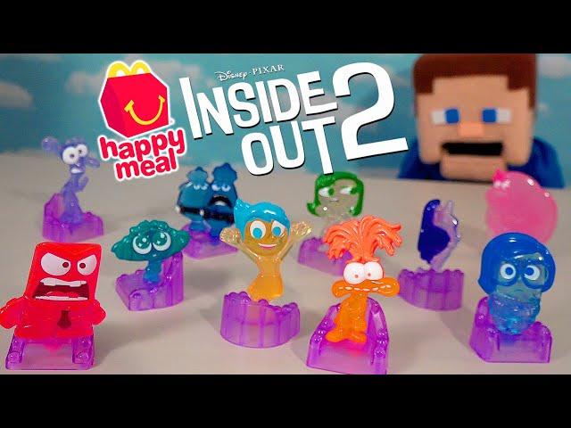 Inside Out 2 MOVIE TOYS!! McDonalds Happy Meal Collection Set Unboxing