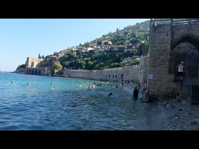 Turkey Alanya 2022 June ! Red Tower Beach Alanya ! Alanya Turkey Walking Tour ! Turkey Travel Alanya