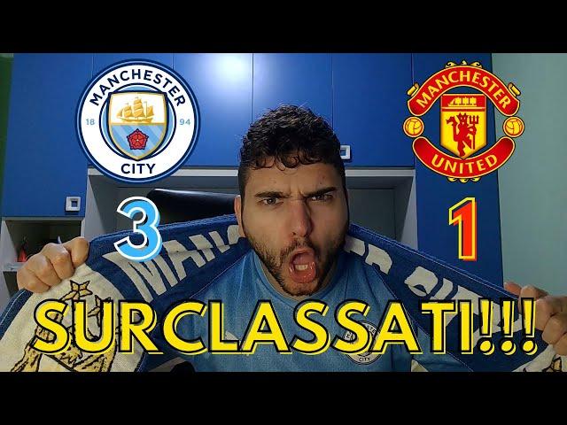 IL PRINCIPE DI MANCHESTER DECIDE IL DERBY!!! MANCHESTER IS BLUE!!! MAN CITY 3-1 MAN UNITED