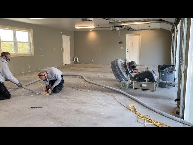 3 Car Epoxy Garage Floor With Challenging Joints / Turned Out Beautiful