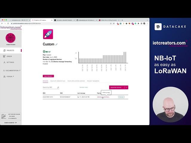 NB-IoT as easy as LoRaWAN - iotcreators.com on Pycom GPy and Datacake IoT Platform
