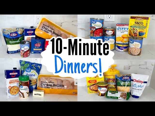 BEST 10 MINUTE MEALS | 5 Super QUICK and Tasty Recipes | EASY Cheap Dinner Ideas | Julia Pacheco