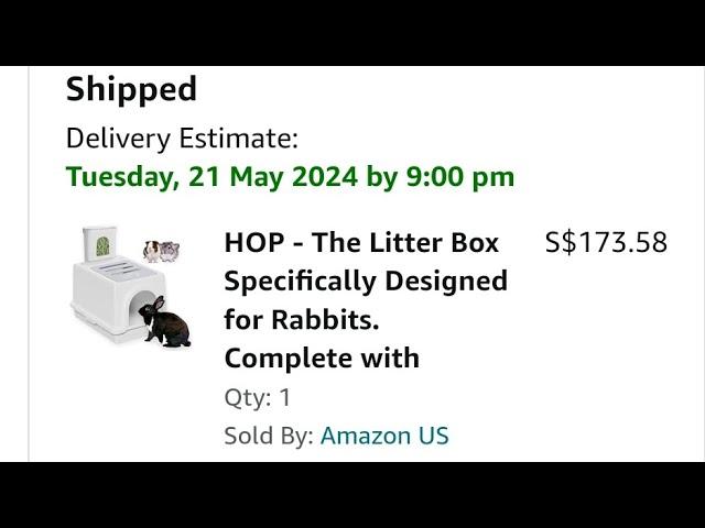 Lennon the bunny litter box. Hop Litter Box by @LennonTheBunny  #rabbit #litterbox