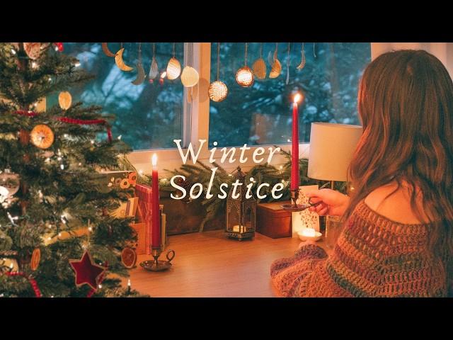 Celebrating the Winter Solstice & A Cozy Snow Day ️ Silent Vlog