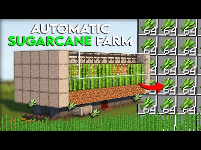 Minecraft 1.19 Sugarcane Farm Tutorial - EASY DESIGN (Java & Bedrock)