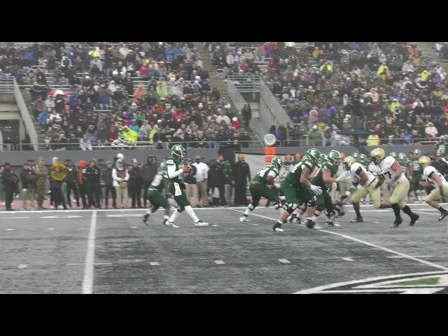 Army Football: Cole Christiansen Sack vs. Eastern Michigan 10-27-18