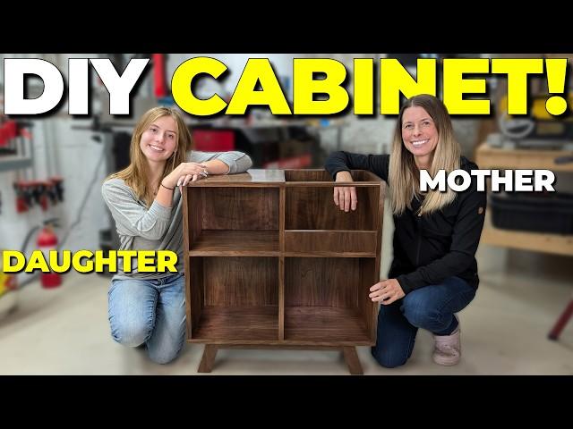 YOU Can BUILD A Walnut Vinyl Record Stand  // DIY Woodworking