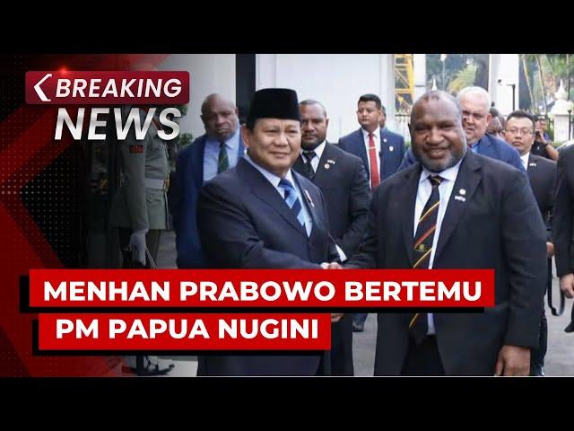 BREAKING NEWS - Menhan Prabowo Bertemu PM Papua Nugini James Marape di Kemenhan