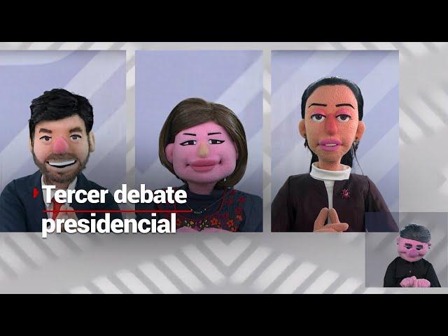 #LosPeluches | En el tercer debate presidencial, ¡hicieron todo menos debatir!