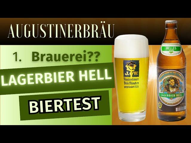 Augustiner Lagerbier hell: von der ältetsten Brauerei! #biertest #bierreview #tasting