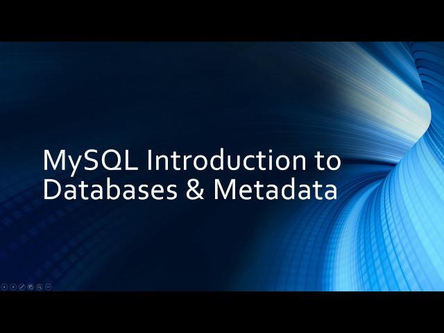 MySQL: Introduction to Databases and Metadata