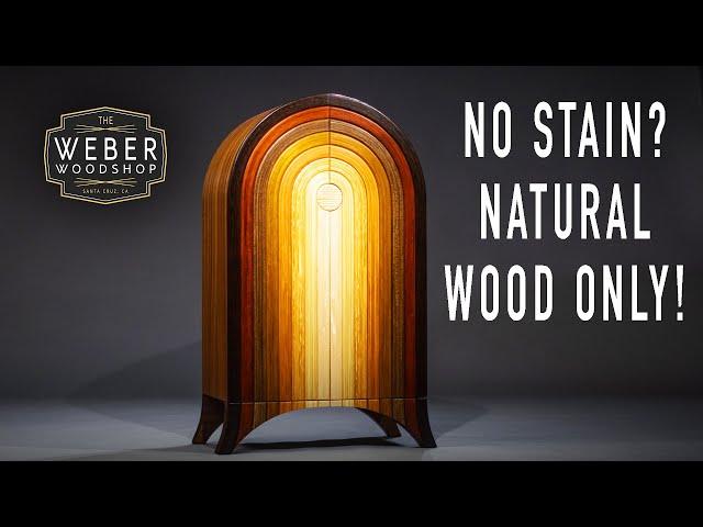 Building the Rainbow Cabinet with only NATURAL wood colors