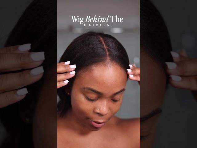 Wig behind the hairline #wigs #wigtutorial #howto #natural #yakihair #haircare