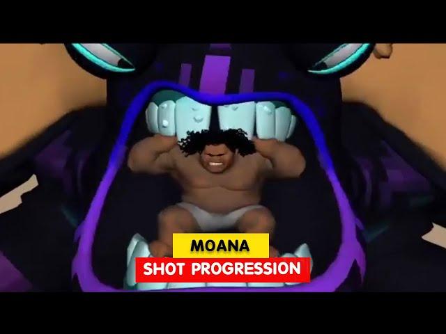 MOANA | Tamatoa's Shiny Shot Progression | Animation Breakdowns