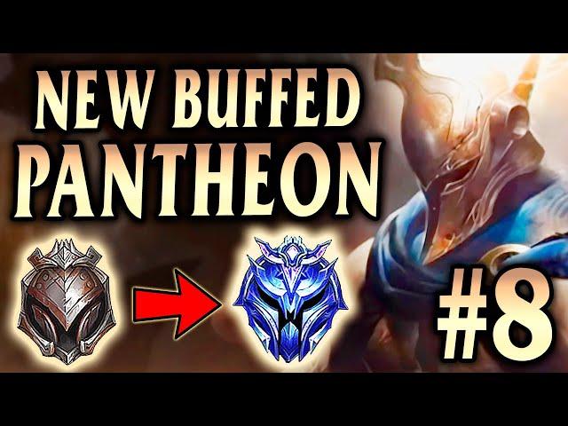 Pantheon Mid & Top HUGE BUFFS!! IRON 4 0LP to Diamond Episode #8! - League of Legends Season 11