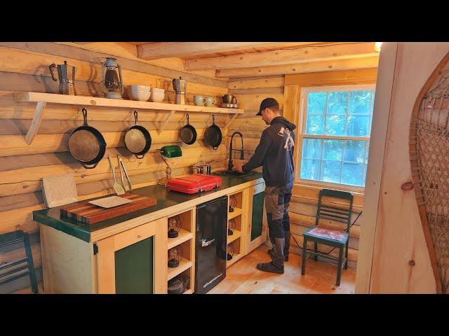 Kitchen Build & First Supper in the Cabin! / Ep108 / Outsider Cabin Build