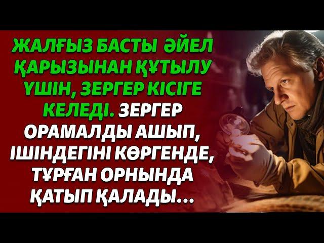 ЖАЛҒЫЗ БАСТЫ  ӘЙЕЛ ҚАРЫЗЫН ҚАЙТАРУ ҮШІН, ЗЕРГЕР КІСІГЕ КЕЛЕДІ. ЗЕРГЕР ОРАМАЛДЫ АШЫП ІШІНДЕГІНІ КӨРІП