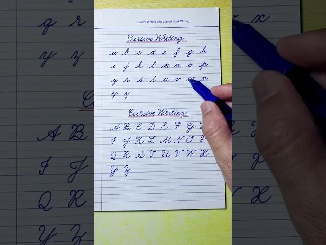 Cursive writing a to z | Cursive abcd | Cursive writing abcd | Cursive letters | Cursive handwriting