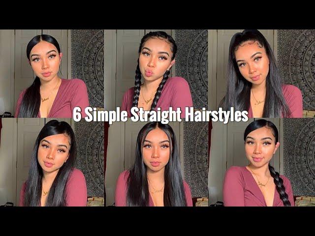 6 Simple Quick & Easy Hairstyles| Long Hair