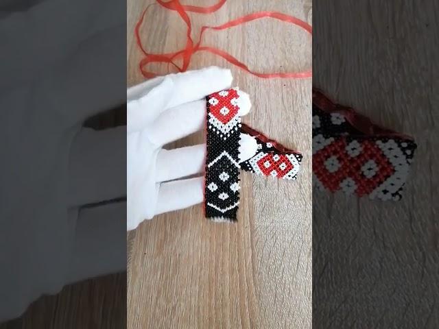 Прикраса чокер з бісеру як у Лесі Українки. Beaded necklace from Ukraine ️