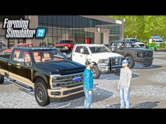 BUYING THE BEST FARM TRUCK! (TRUCK SHOPPING) | FARMING SIMULATOR 22