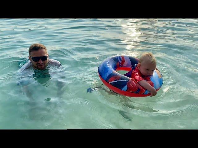 The beach in the Philippines is the best place to relax with your family