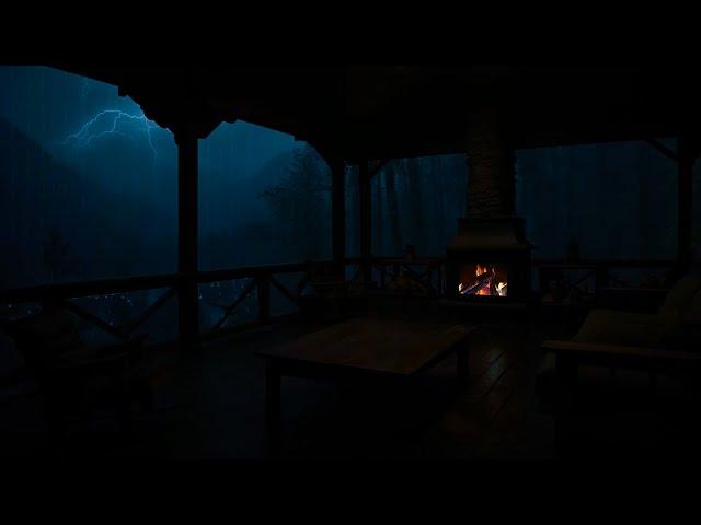 Evening Thunderstorm Approaching your Cabin | Calm Before the Storm Ambience |12 HOURS