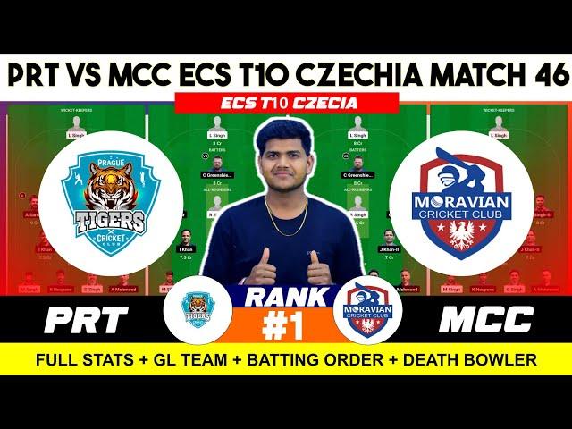 MCC vs PRT || MCC vs PRT Prediction || MCC VS PRT 46TH ECS T10 CZECHIA MATCH