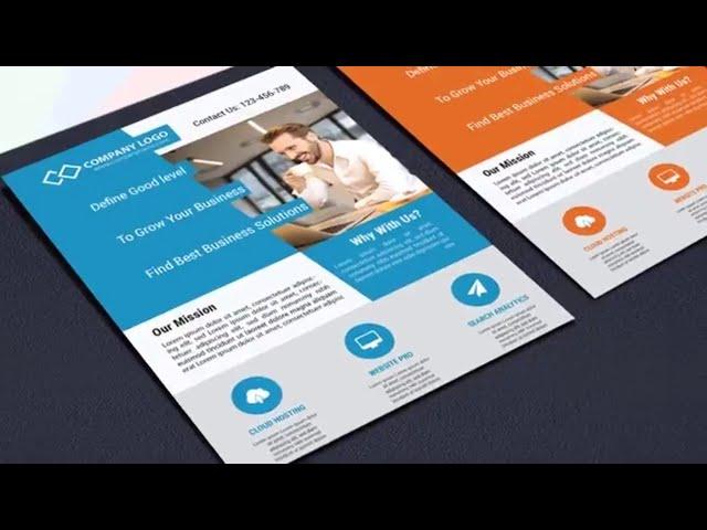Illustrator Tutorial: How to create business flyer in illustrator