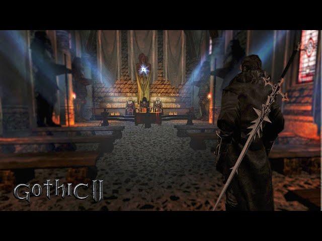 Gothic 2 AB убийство ядовитого глорха по квесту друида с помощью шпаги.