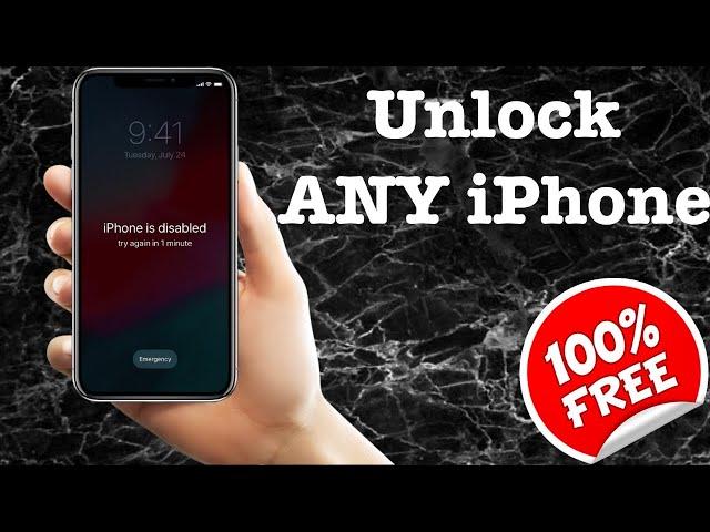Unlock Any iPhone Without the Passcode Fast and Free | Bypass LockScreen 2022 Version