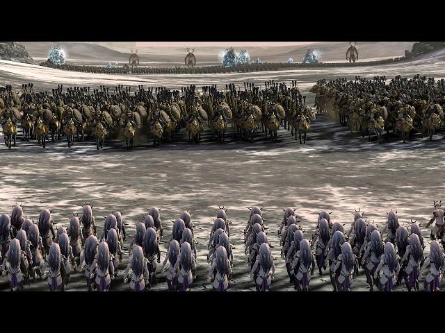 DARK ELVES vs KISLEV - Warhammer TotalWar cinematic battle