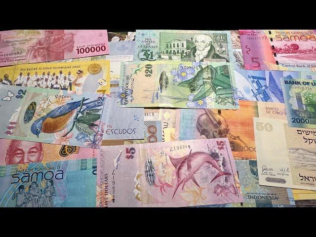 Beautiful banknotes of the world in my collection