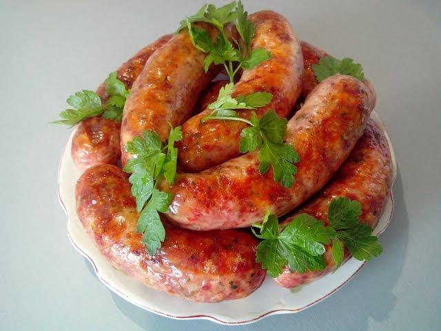 Колбаски - гриль в духовке Sausages are a grill in an oven