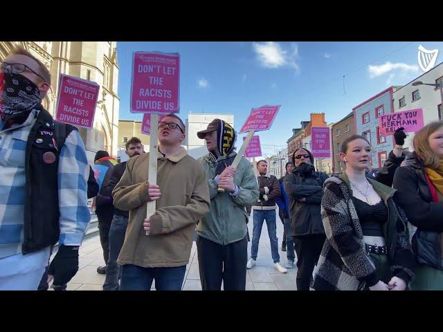 Pro refugee group interrupt Irish Freedom Party rally in Drogheda