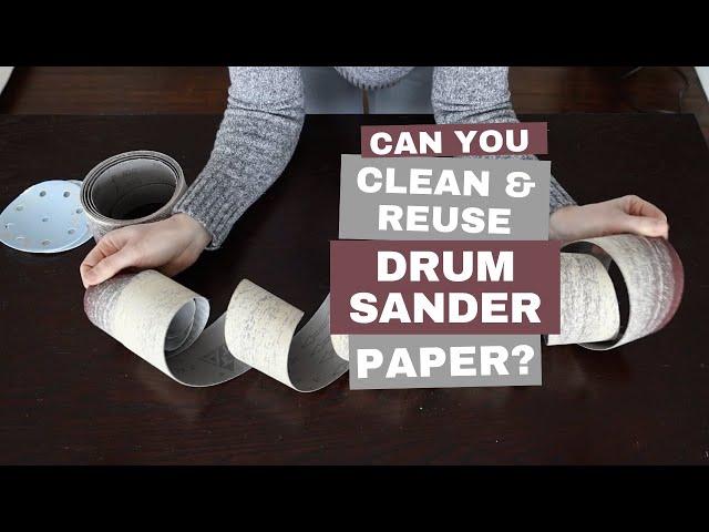 How to Clean & Reuse Your Sandpaper/Drum Sander Rolls